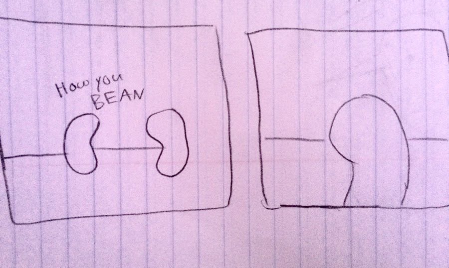That bean doesn't even have a face but it looks so done with that other ...