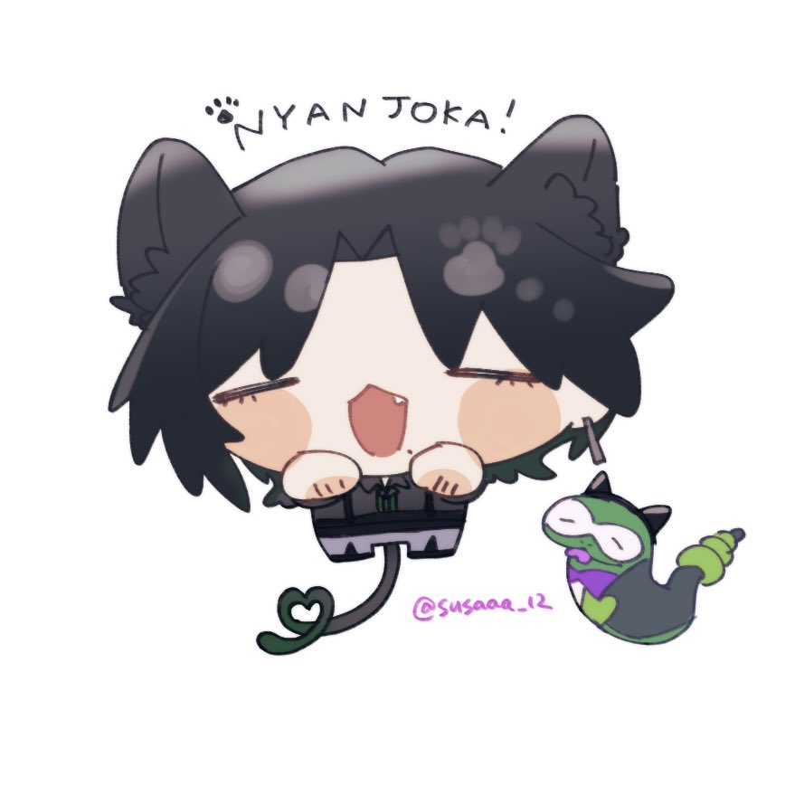 にゃんちびでございます♪^ ^ ちびにゃんじょうか🐈‍⬛ #GinjoCanvas