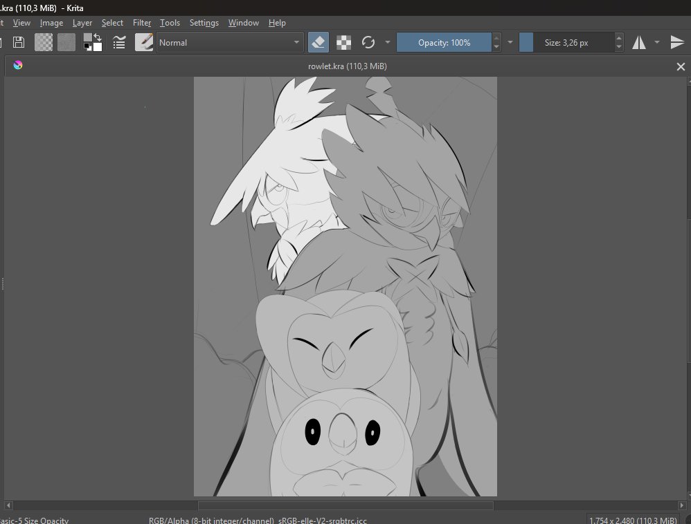 AlphasArttb's tweet photo. WIP, lately people have been showing me how much they like my Pokémon Art on my channel, feels wholesome! let me know what do you think of this pieces so far :))

#pokemon #rowlet #anime #fanart #wooper https://t.co/yMpTRoB0dA