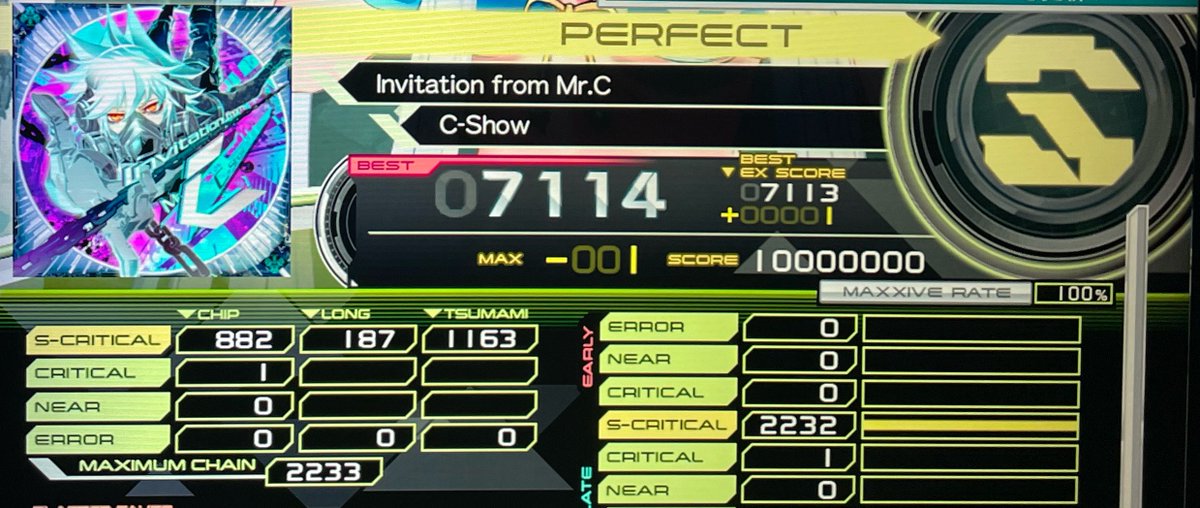 xtrd__'s tweet photo. お久しぶりです
こちらInvitation from Mr.C [XCD] MAX-1のリザルトです https://t.co/zrxvKSnSvd