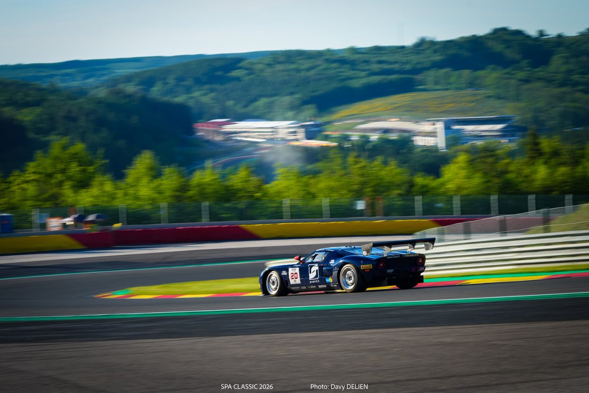 Racetivity's tweet photo. Week-end parfait à Spa-Francorchamps ! 

​Pour cette deuxième manche du GT3 Revival, notre Ford GT3 a dicté son rythme. Un immense bravo à Éric Debard qui remporte les deux courses dans sa catégorie. Le Toboggan des Ardennes nous réussit bien ! https://t.co/8WWmGRIEbr