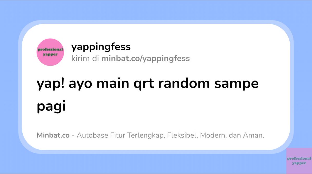 YAPPINGFESS tweet media