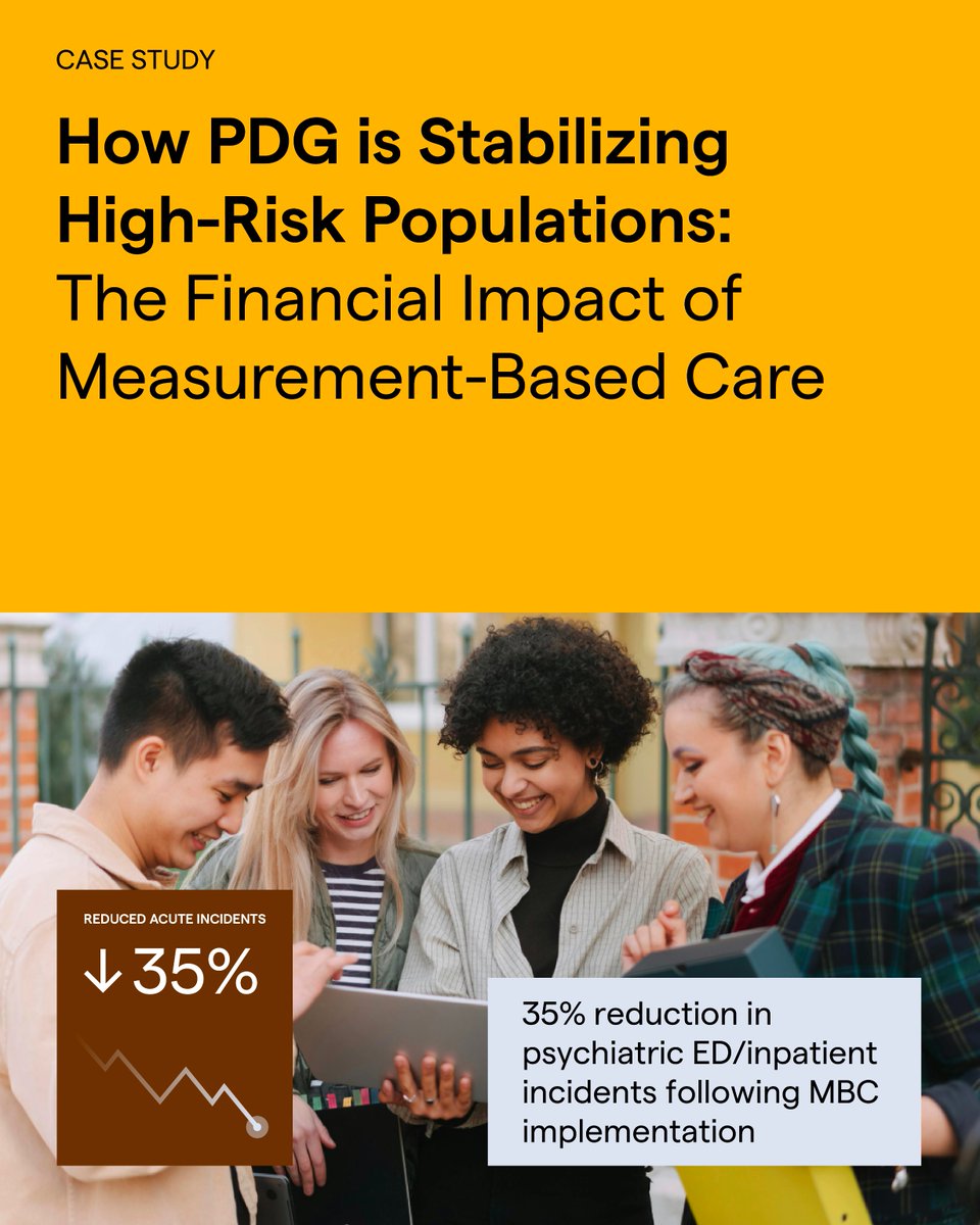 greenspaceMH's tweet photo. Partnership Development Group (PDG) is leading the way by demonstrating how MBC can support earlier identification of risk, stronger care coordination, and more tailored clinical decision-making in PRP care.

Read the full case study to learn more: https://t.co/1zQs8OdBfv https://t.co/NhSJcJWQgu