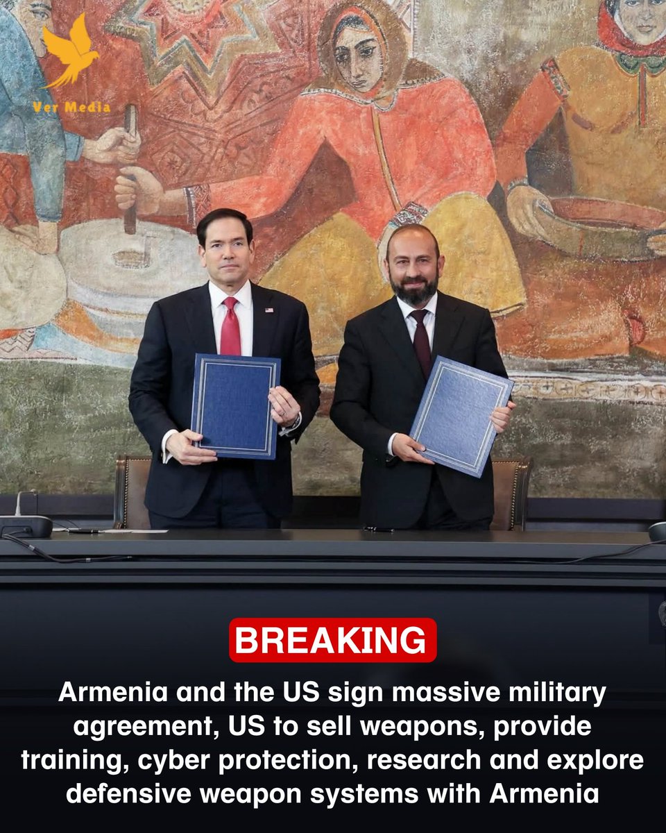 RT by @mikenov: The United States just signed a massive military agreement with Armenia completely reshaping military cooperation in the region and potentially turning Armenia into a regional military innovations powerhouse in line with Israel and other 5th generational weapon developing…