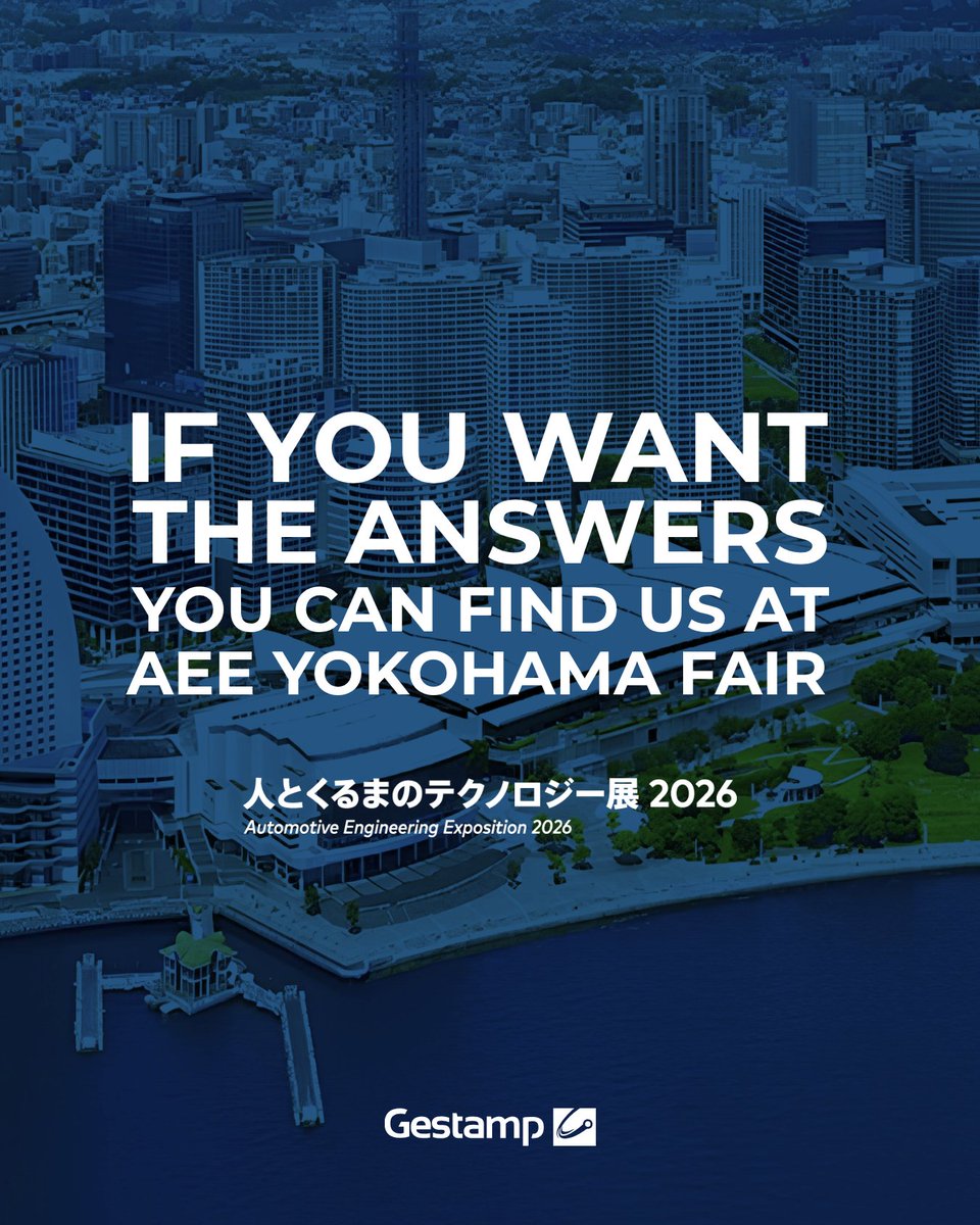 gestamp's tweet photo. Take a guess… 👀

This week, Gestamp will be at the Automotive Engineering Exposition Yokohama 2026.

At our booth, experts from our #GestampTeam will showcase cutting-edge technologies and innovations, shaping the future of mobility.

Join us! 🚀 https://t.co/G0RPkVfxP7