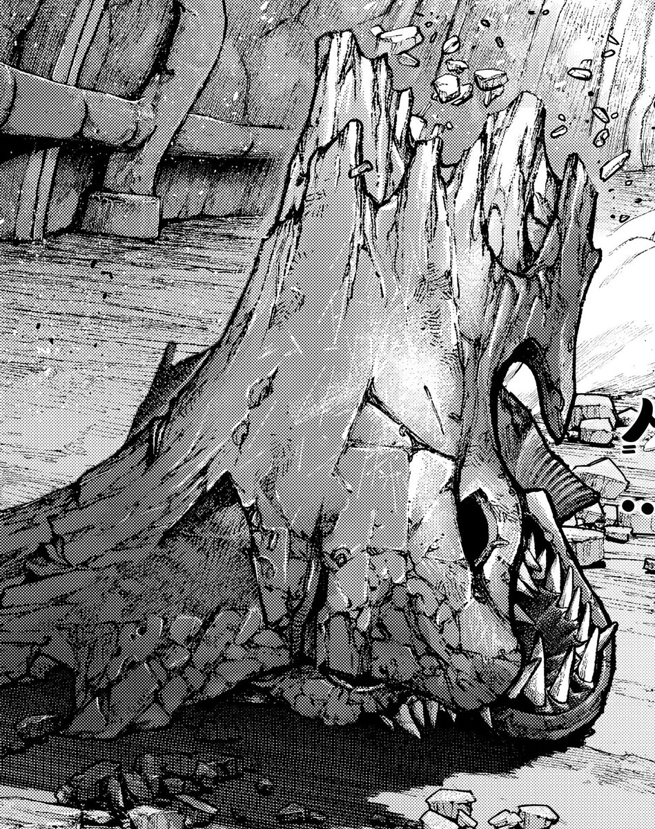 Enjinthinker's tweet photo. #gachiakuta167 enjin. aside. 

genuinely wasting a villian who somehow knows about gods unlike the groundlings and many things like this gotta be the second dumbest shit after Enjin at least leave him alive damn we need the info https://t.co/XREgJ5TfGI