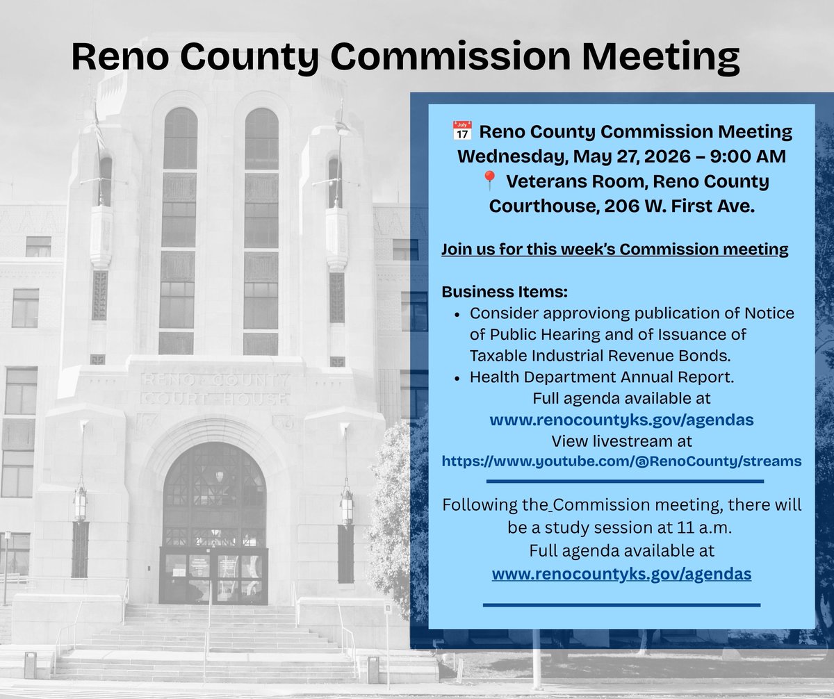 Reno County, KS - Government tweet media
