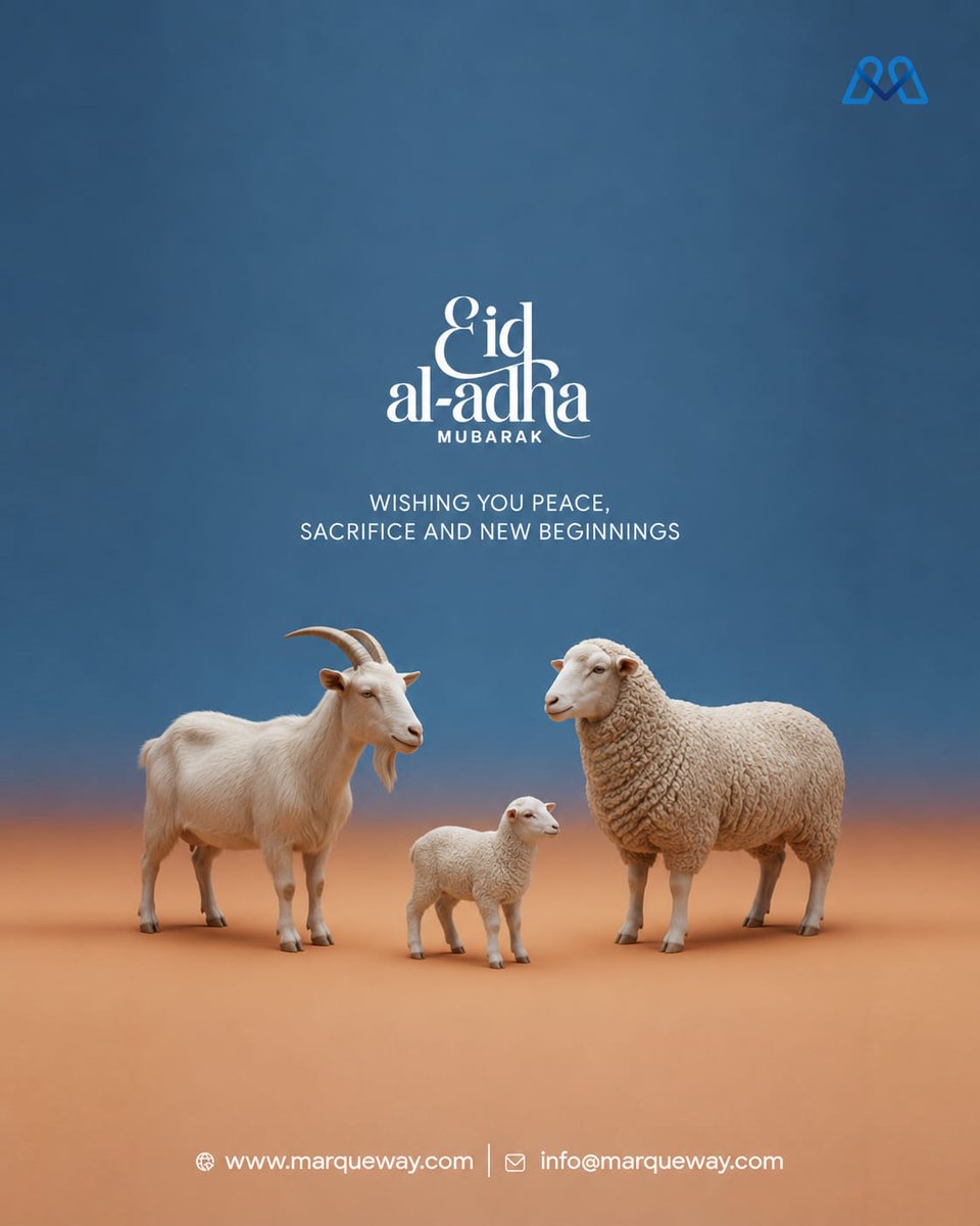 marquewaygroup's tweet photo. @PerfomaxMedia May this Eid bring new beginnings, peace, and prosperity to you and your loved ones. ✨

Eid Mubarak from Marqueway. https://t.co/CmyM01Mmh5