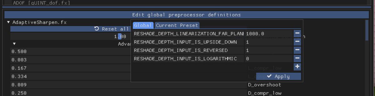 shroomboii's tweet photo. btw heres a quick guide to get reshade working for paralives! 

1) Get the Para Detoonification mod from the Stream Workshop
2) In reshade, change ur global preprocessor definitions to he screenshot below

UR DONE :3 https://t.co/H4hiGj44uj