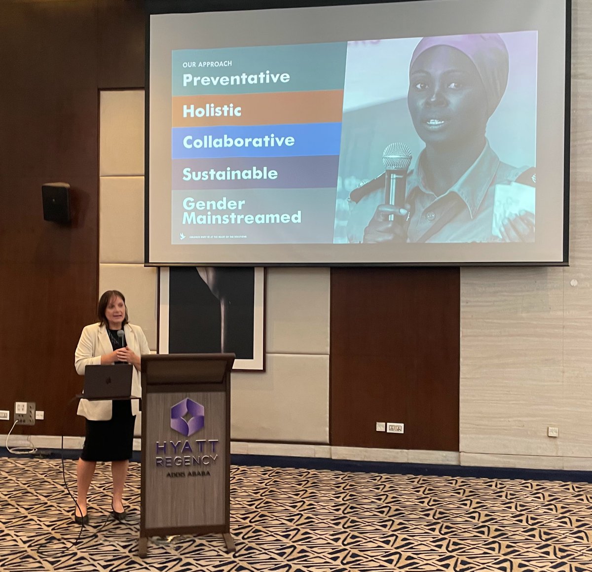 CAunionafriEN's tweet photo. Memorable @DallaireInst event w @CAunionafriEN support - fittingly on #AfricaDay. Powerful interventions from AU Special Envoys @AmbJJagne @Amb_Mulamula &amp; others. A key takeaway: children must be central to any sustainable peace process,not peripheral to it.#ChildrenPeaceSecurity https://t.co/14d6quKBlo