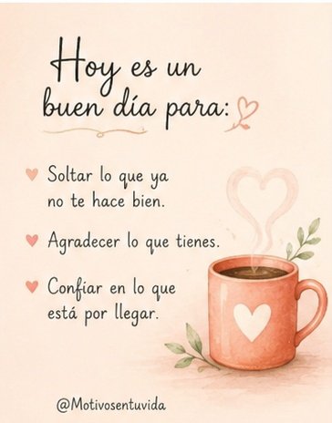 Motivosentuvida's tweet photo. Hoy es un buen día para ; 👇🏻👇🏻👇🏻

#FelizMartes
#BuenosDías 
#BuenosDíasATodos 
#FraseDelDía https://t.co/k2Q4cWnrJh