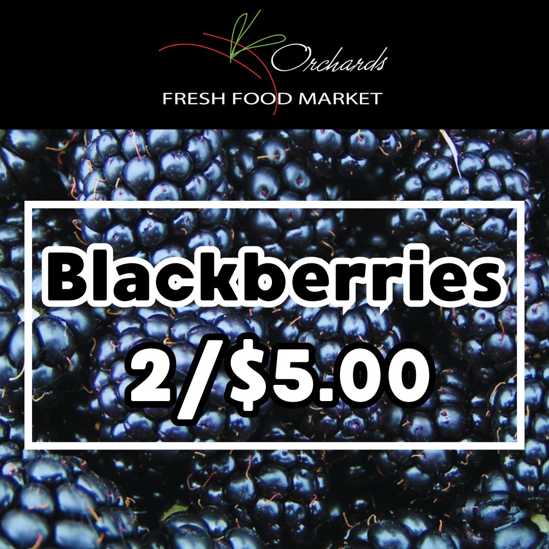 OrchardsFF's tweet photo. Produce Features! Until Thursday May 28th,  2026 or While Supplies Last!
Blackberries 2 for $5.00 or $2.50 ea
Raspberries 2 for $5.00 or $2.50 ea
Watermelon Slices $1.50/lb
English Cucumbers 99¢ ea
#Produce #blackberries #raspberries #watermelon #cucumbers #salesalesale https://t.co/i79IoUEtXR
