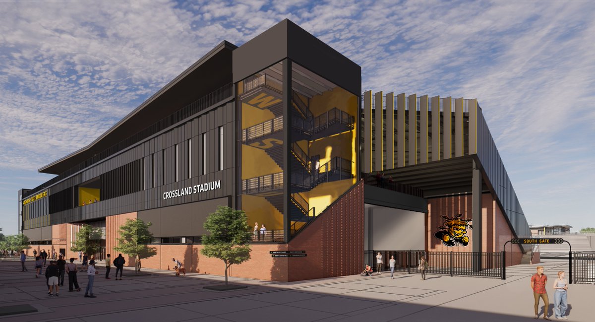 WichitaState's tweet photo. WSU’s University Stadium has been renamed Crossland Stadium. The name recognizes @Crossland_Inc's ongoing support and the role of this relationship in strengthening the university’s campus. Crossland Stadium will stand as an enduring part of Wichita State.

@GoShockers https://t.co/C2bAtgGVYU