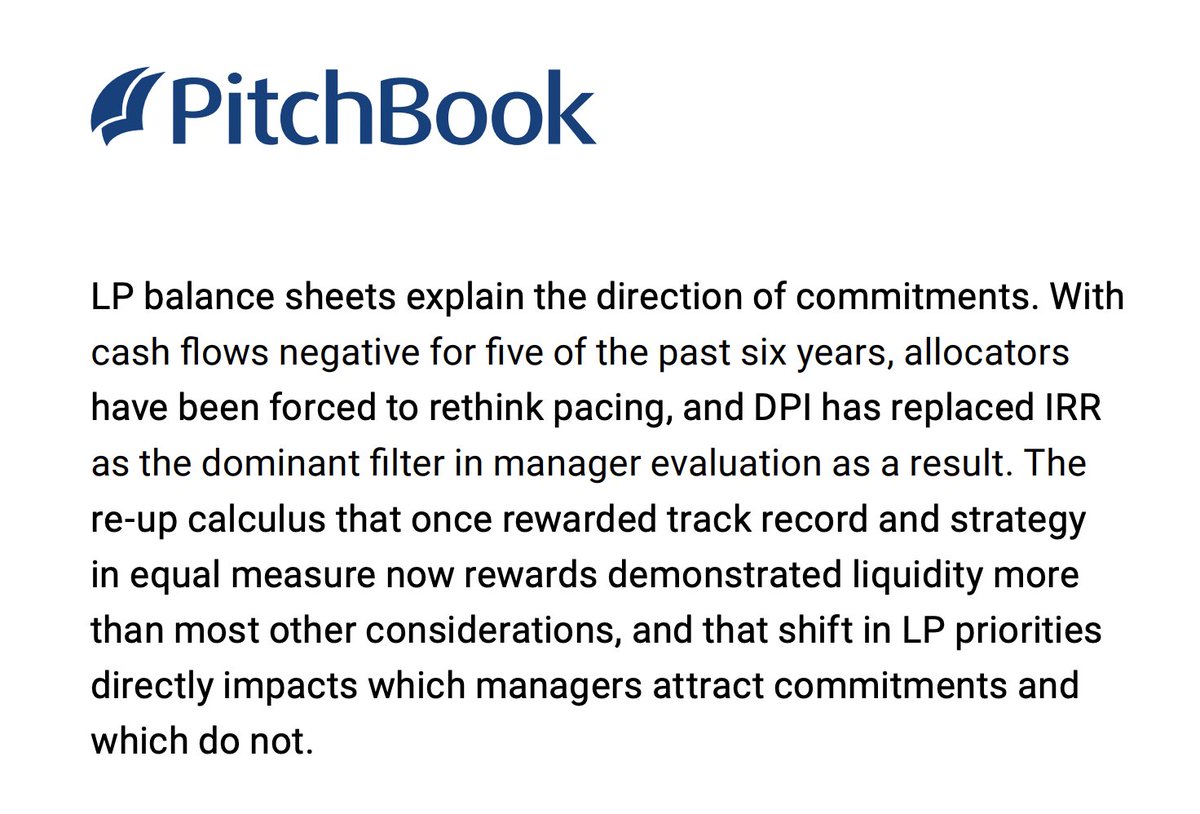 matty_'s tweet photo. LPs hold the cards right now - this is the moment to be picky.

Every GP raising capital right now needs your check more than you need theirs.

GPs used to sell you an IRR story. Now they have to sell you cash back. If they can't, they can't raise. That shift is LP's leverage 🧵 https://t.co/mXXW367jaO