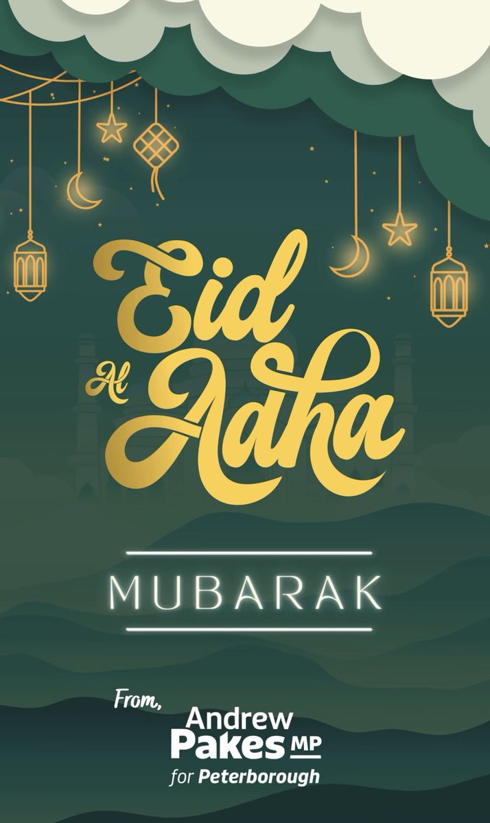 andrewpakes_'s tweet photo. Eid al-Adha Mubarak to all those celebrating this special occasion in Peterborough. 

#EidMubarak https://t.co/41LsYUAi2w