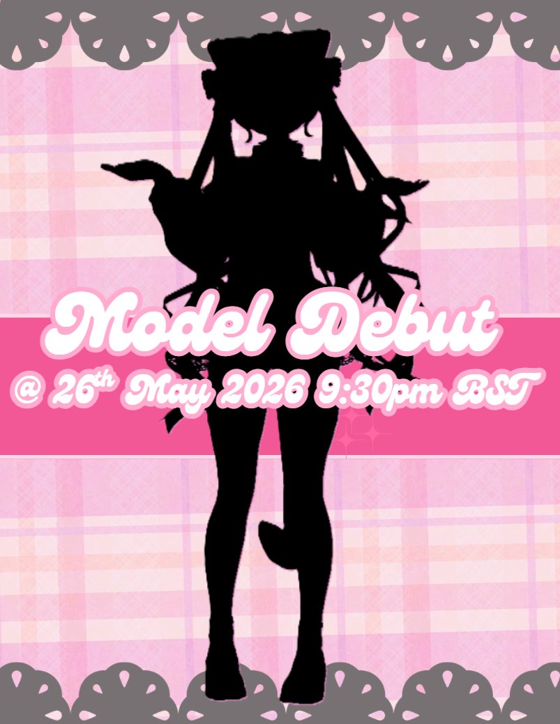 Bloo0dqueen's tweet photo. Lil nervous about today but I have a model Debut today! Hoping it goes well! Over on the purple app at 9:30pm BST💗

#ModelDebut #VTuber #ENVTuber #Chocolat3d #Twitch #Debut https://t.co/WMiBAPpkPK