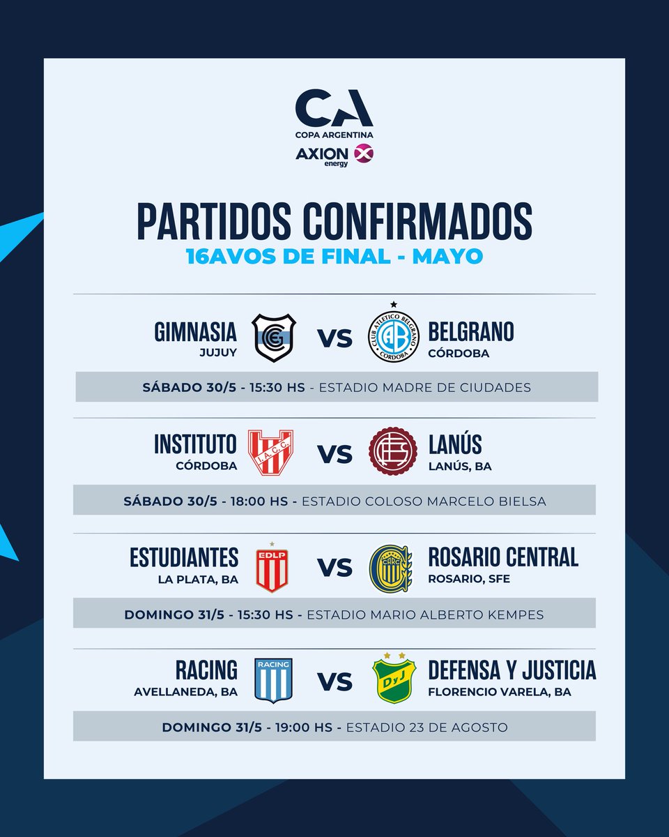 Copa Argentina AXION energy tweet media