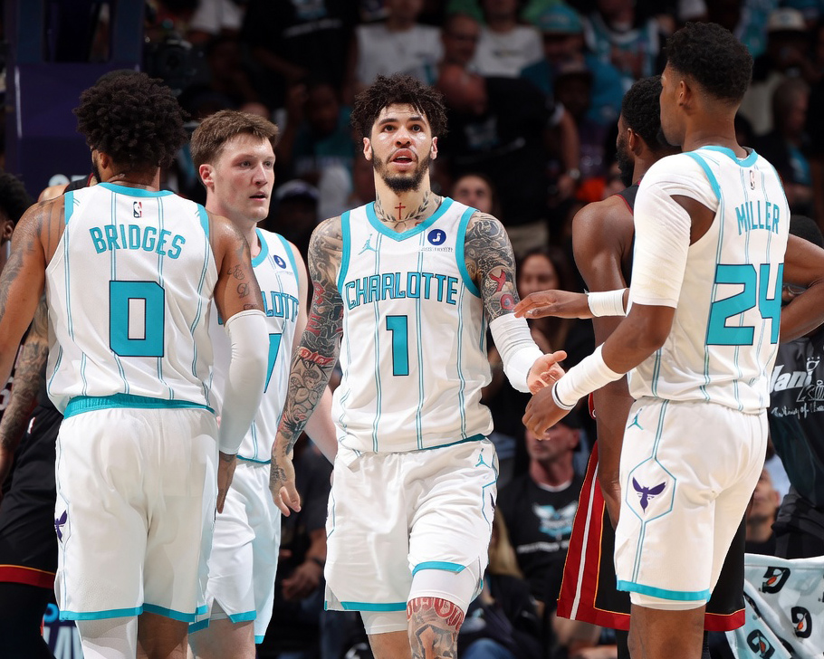 HornetsReddit's tweet photo. Brandon Miller, LaMelo Ball and Miles Bridges all become eligible for contract extensions this summer.

July 1: Brandon Miller
July 6: LaMelo Ball
July 14: Miles Bridges

"Ball has 3 years left and is eligible to sign a 2-year, $119.2M extension. The first year starts in '29-30."