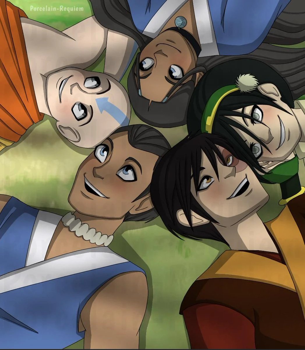 OxAbbe's tweet photo. The Gaang - Watching The Clouds | Artwork By [Porcelain-Requiem]

#atla #avatarthelastairbender https://t.co/nyfhnJeCXb