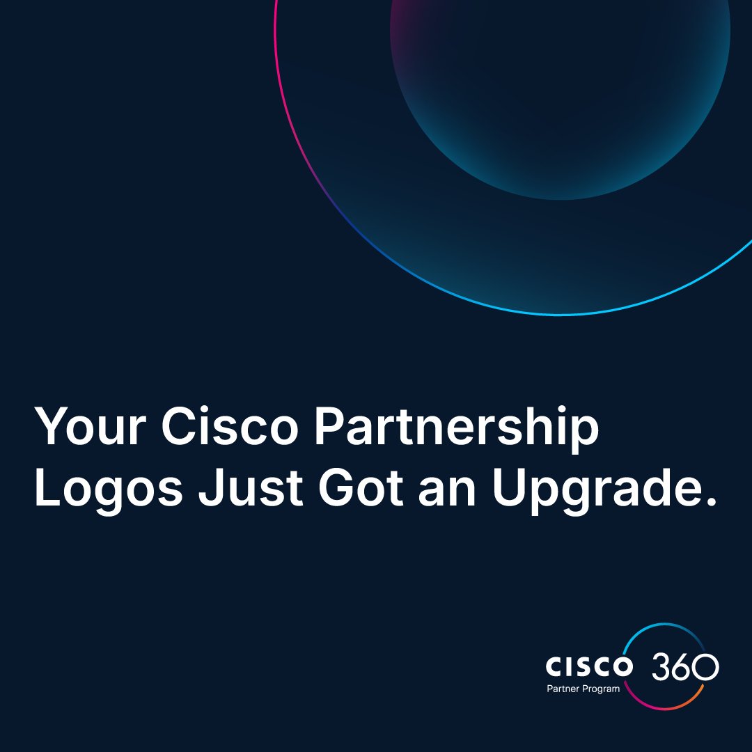 CiscoPartners's tweet photo. #CiscoPartners It’s time for a brand refresh. The new Cisco partnership logos are officially live!
Learn more: https://t.co/s0qt57Lc0s
#Cisco360PartnerProgram https://t.co/dQ0nmcCQil