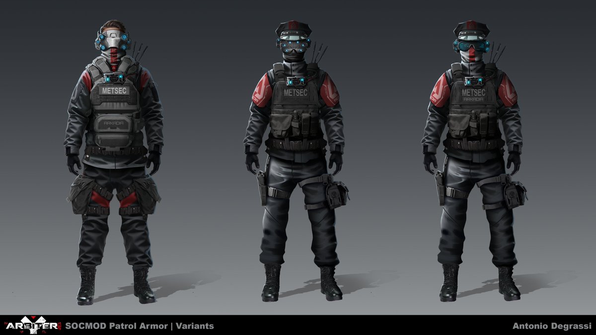 Arbiter131Game's tweet photo. This week we've been working hard on new armor and uniform designs! These are not final yet, as we are developing SOCMOD's roster and overall aesthetic bit by bit, from combat units to higher-ranking individuals. https://t.co/cvgoqMwWgH