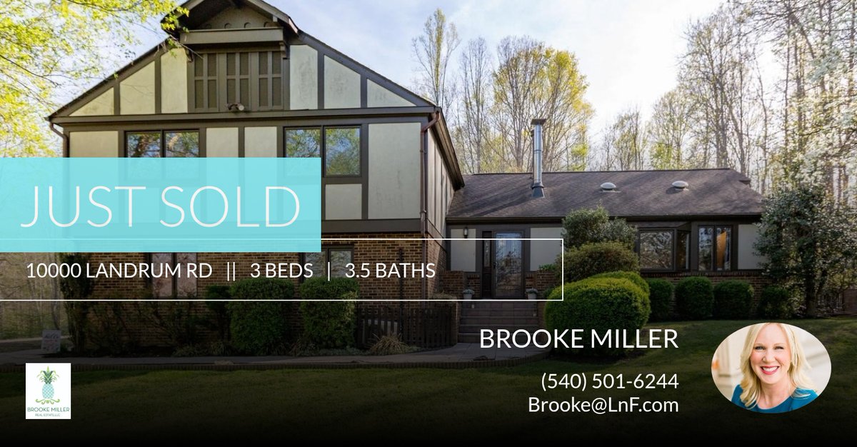 BrookeMiller's tweet photo. Sold! 🎉 Another property has a new owner. The market is active, and I'm ready to help you achieve your real estate goals.

Let's Chat!
We help our clients succeed in ANY market! https://t.co/gQsFpqnFtj https://t.co/VnB7Fw7QVs