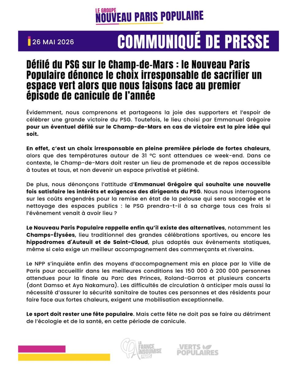 Nouveau Paris Populaire tweet media