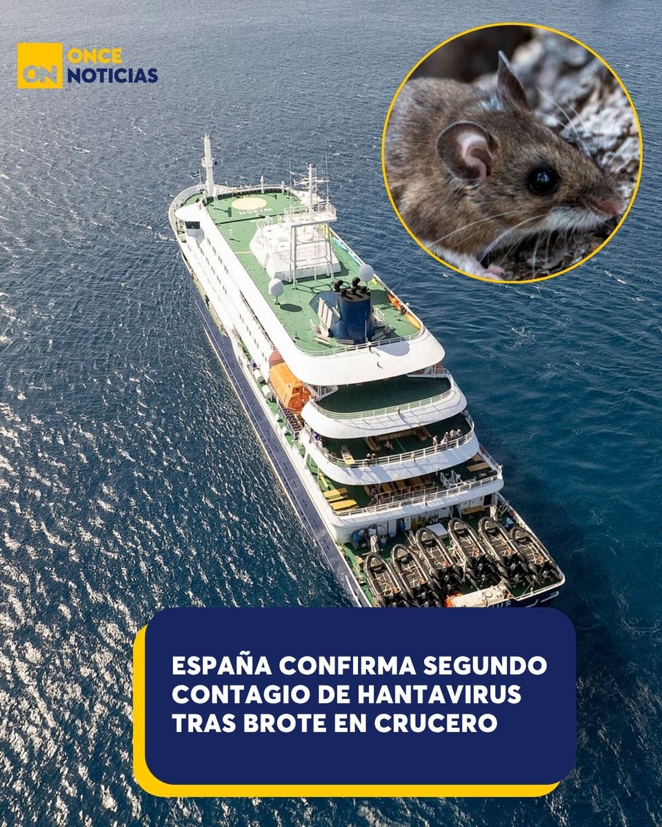 11_Noticias's tweet photo. 🟡 |“A nadie le sorprendería si hay otros que den positivo esta próxima semana”, confirmaron médicos.
Detalles aquí👉 https://t.co/mHNvoFqN59
#Hantavirus #Internacionales #OMS #Salud
#Casos https://t.co/PmhjNrC9JA