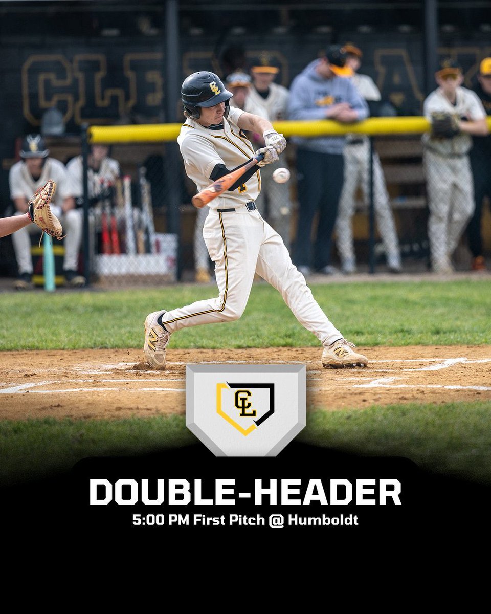 BaseballCLHS's tweet photo. ⚾️Game day 
📍Clear Lake @ Humboldt  
⏰ 5:00 V Double Header 
📸 @ChrisBarragy @photolakeview https://t.co/RmYmW939GD