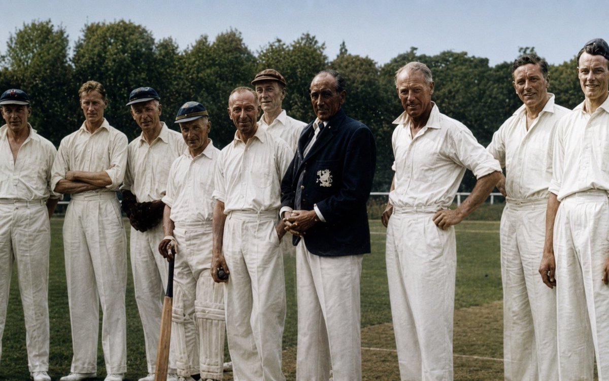 WG_RumblePants's tweet photo. Despite Hitler's loathing of cricket, in 1937 an English team — The Gentlemen of Worcestershire — was invited to Nazi Berlin to play a series of matches against a select German XI.

The Germans played on thin, bumpy rolls of matting laid across the centre circle of a state-owned football pitch. Major Maurice Jewell, the 51-year-old captain of the Gents, made 140 in one match; but the grass was so long that he was only able to hit three boundaries.

The German captain, a slight but aggressive blonde-haired Nazi called Gerhard Thamer, was fond of punching fielders who dropped catches off his bowling. At the dinner which marked the end of the tour, Major Jewell complained to the Nazi Minister of Sport, Hans von Tschammer und Osten, about one blow to a junior player. Tschammer und Osten looked nonplussed. “But I understand it was a very simple catch,” he said.