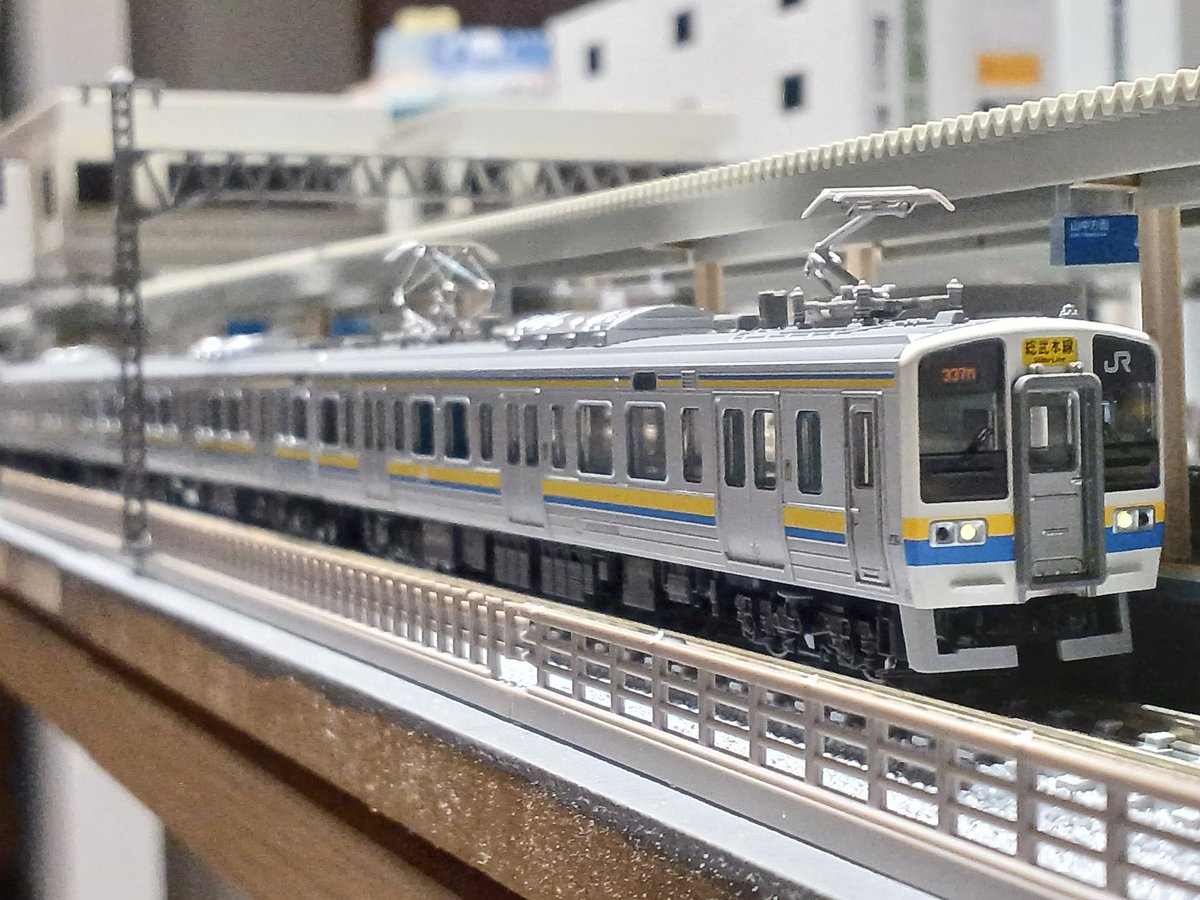bean_8104's tweet photo. 前パン大好きなのでKATO211系房総色導入。ゲテモノ感がたまりません。
大手メーカーがこういった変わり種を出してくれるのは嬉しい。
現状201系しか並べられるものがないので千葉界隈の車両を充実させていきたいです。 https://t.co/OexoM4NeNz
