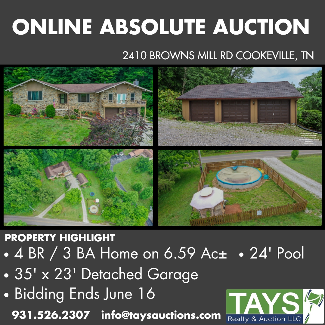 taysauctions's tweet photo. Space, style, and serenity await! This 4 BR / 3 BA Home offers room to grow, a detached garage for all your needs, and a refreshing pool to beat the heat. Ready to make it yours? Act fast—bidding ends June 16 at 10AM C.T.! https://t.co/CJ41Fc3kH5 https://t.co/XLJqlJi1IX