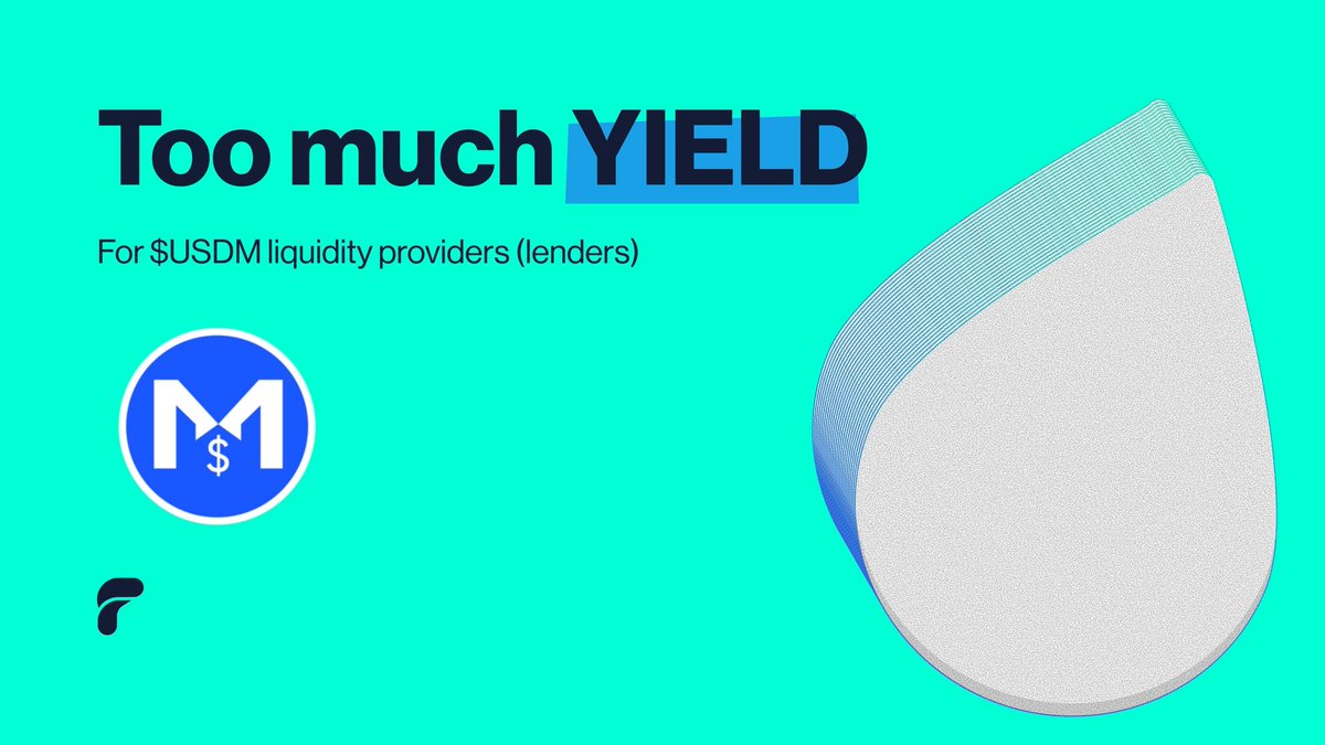 FluidTokens's tweet photo. Can you guys please stop borrowing all of the $USDM people have supplied on FluidTokens?

At this rate lenders will experience what is known as “lender’s APY syndrome” suffering from too much Yield 🤣

Currently sitting at 8% APY, when borrowed it compounds every month by 2% 
(1st month 8% → 2nd month 10% etc)