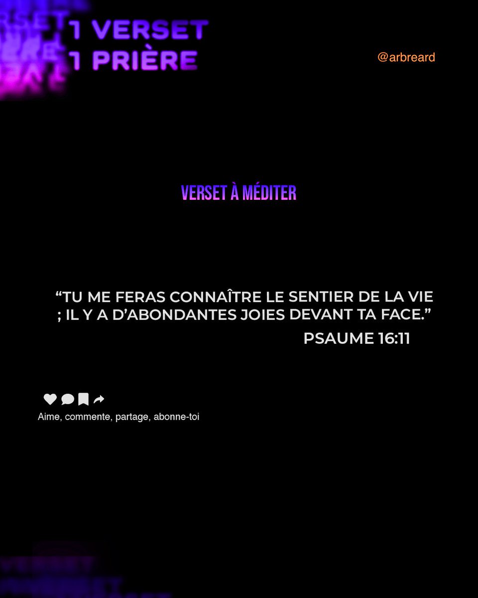Arbreard's tweet photo. Un verset, une prière ! ✨

La présence de Dieu est une source de joie, de paix et d’assurance. Quand nous marchons avec lui, nous savons qu’il guide nos pas avec amour et nous conduit sur le bon chemin.🤍

#UnVersetUnePrière #ArbreArdent #Prière #Foi https://t.co/odO1M3yXIO