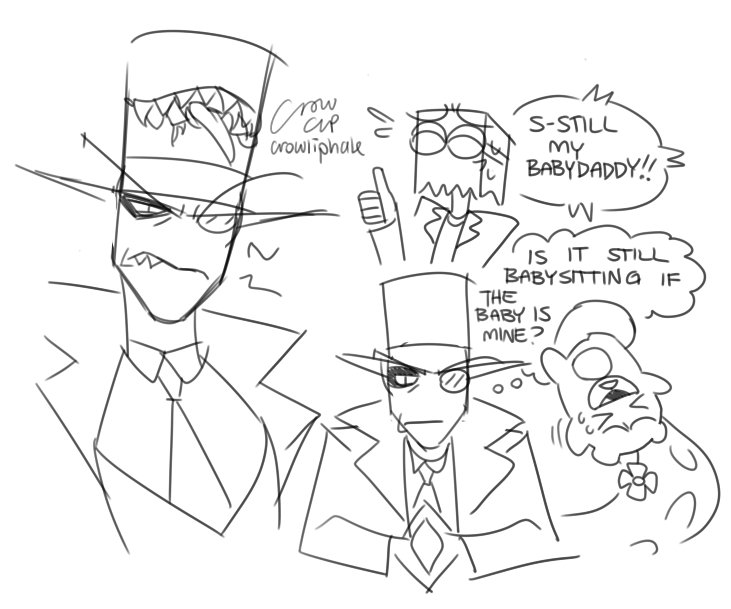crowliphale's tweet photo. More quick doodles #villainous #paperhat https://t.co/6ig29bLjOz