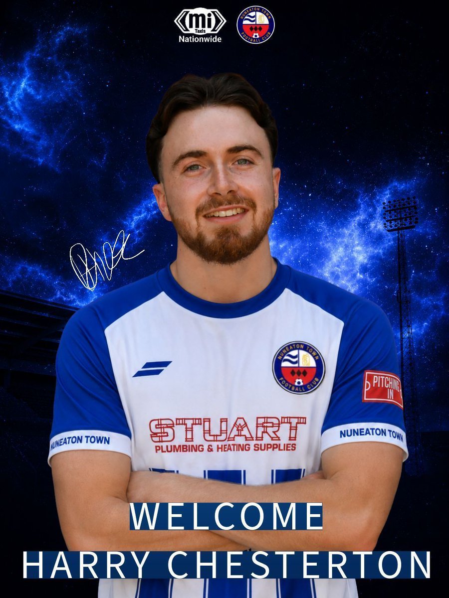 NuneatonTFC's tweet photo. CHECKMATE AS CHESTERTON JOINS | Nuneaton Town FC are delighted to announce that talented left-back Harry Chesterton has agreed terms with the club ahead of the new season.

Read more: https://t.co/K5MMdKZled

@HarryChezzo https://t.co/CGpaY4eRc3