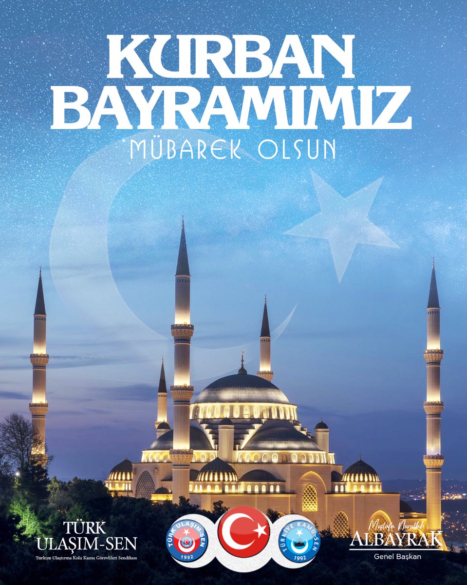 tulasimsen's tweet photo. Rahmetin, bereketin, paylaşmanın ve kardeşliğin en güzel şekilde hissedildiği 
mübarek Kurban Bayramı’na bir kez daha kavuşmanın huzurunu yaşıyoruz.

Bayramlar; kırgınlıkların unutulduğu, gönüllerin birleştiği, sevgi, saygı ve dayanışmanın güç kazandığı özel zamanlardır. Kurban Bayramı da bizlere paylaşmanın, yardımlaşmanın ve birlik olmanın kıymetini bir kez daha hatırlatmaktadır.

Bu müstesna günlerin; ailelerimize huzur, gönüllerimize ferahlık, ülkemize birlik ve beraberlik, Türk milletine güç ve kardeşlik getirmesini temenni ediyorum. Büyüklerimizin hayır dualarını aldığımız, küçüklerimizi sevindirdiğimiz, ihtiyaç sahiplerini unutmadığımız bir bayram geçirmenin mutluluğunu hep birlikte yaşayalım.

Başta aziz milletimiz olmak üzere, tüm İslam âleminin mübarek Kurban Bayramı’nı en içten dileklerimle kutluyor; sağlık, mutluluk, huzur ve bereket dolu nice bayramlar diliyorum.

Kurban Bayramınız mübarek olsun.

Mustafa Nurullah ALBAYRAK
Türk Ulaşım Sen Genel Başkanı