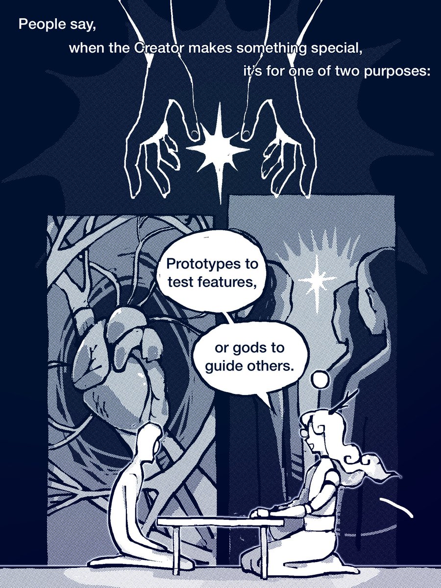 piqlia's tweet photo. silly goose discovers friendship, is confused (2/8) #oc https://t.co/emiioeQmv2
