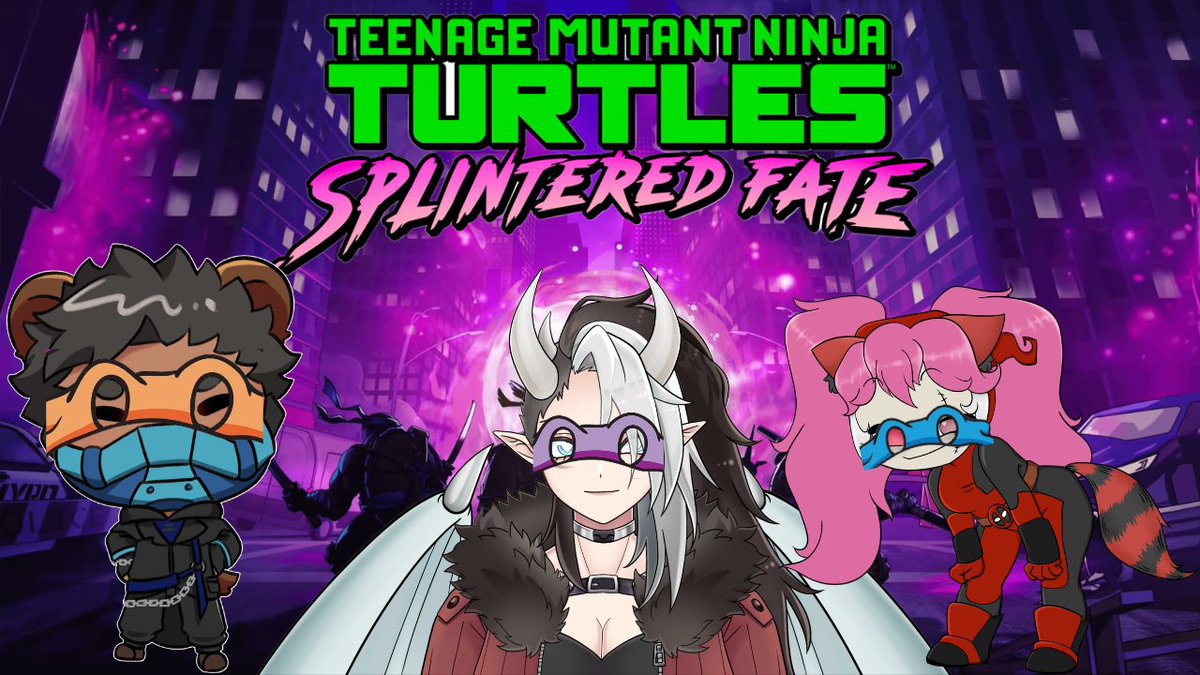 Cocobearchavez's tweet photo. Pizza and Ninjas, what more could you ask  w/ @Rhettaliate &amp; Nova!!
#Pizza #Mutants #Tmnt #Vtuber #Ninja 
Link in my biooooo https://t.co/AEpMejpXOD
