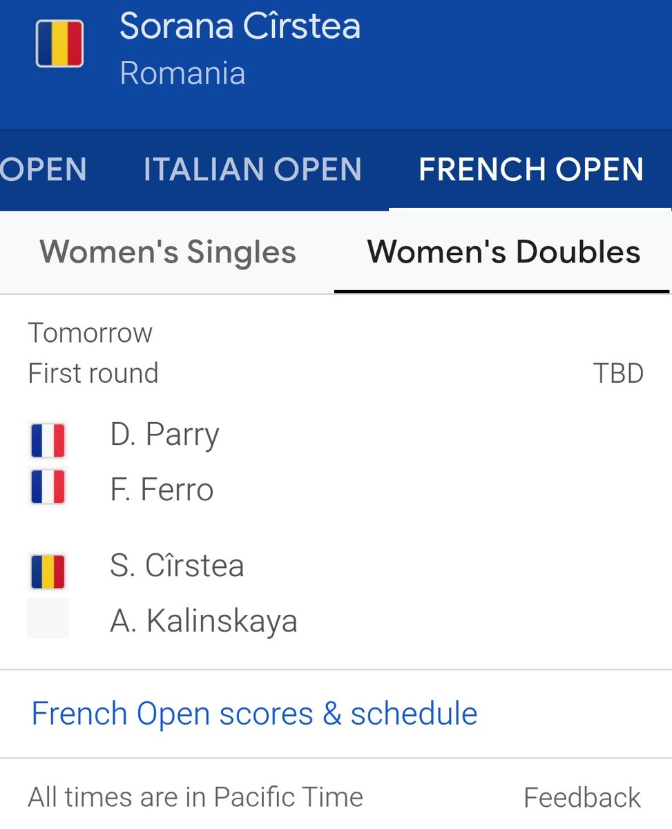 CirsteaFC's tweet photo. #Sorana #Cirstea
&
#Anna #Kalinskaya
#WomenDoubles
#FirstRound
#Wednesday
#May27
#RolandGarros
#WTA1000
๐พ https://t.co/0M686qUdDf