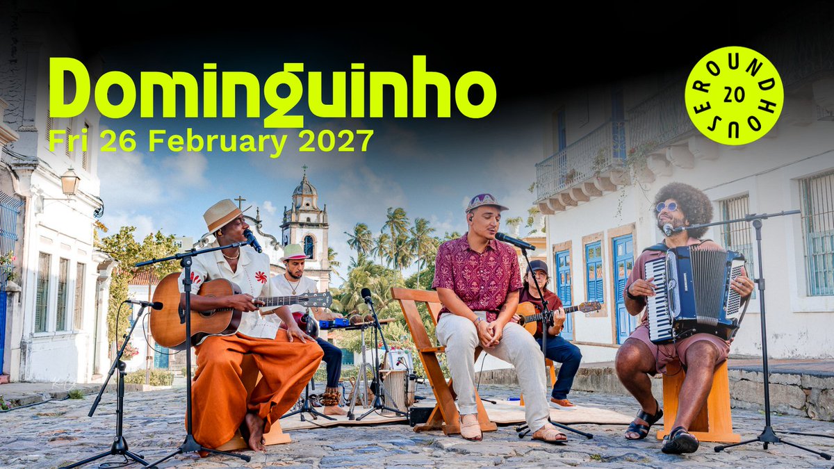 RoundhouseLDN's tweet photo. JUST ANNOUNCED 🚨 Dominguinho brings João Gomes, Mestrinho and Jota.Pê together for a powerful celebration of Brazilian music, rhythm &amp; soul following their Latin GRAMMY-winning success

🎟️ Members Presale open NOW
🎟️ General Sale: Fri 28 May, 2pm
🔗 https://t.co/oWpHyS9vNM https://t.co/jd7diVbAxi