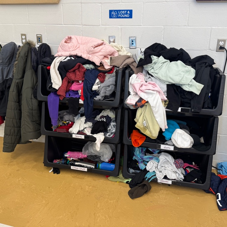 NoRoElem's tweet photo. Our May Lost and Found is overflowing! Please make sure to check it before Thursday. On Friday it will be bagged up and donated! https://t.co/ynBMagDxq8