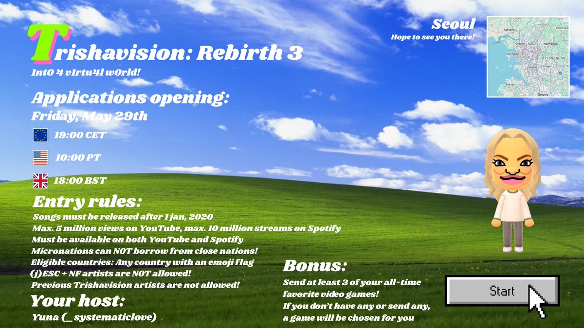 Trisha_Vision's tweet photo. Okay... Trishavision is back... AGAIN, and for good this time, I promise! 3rd times the charm, right? 😁

Applications for Edition 3 will be opening THIS FRIDAY!

Have a list of countries prepared, I hope you'll all consider joining again!

Don't forget to check the archive too! https://t.co/1bd03mWjpm