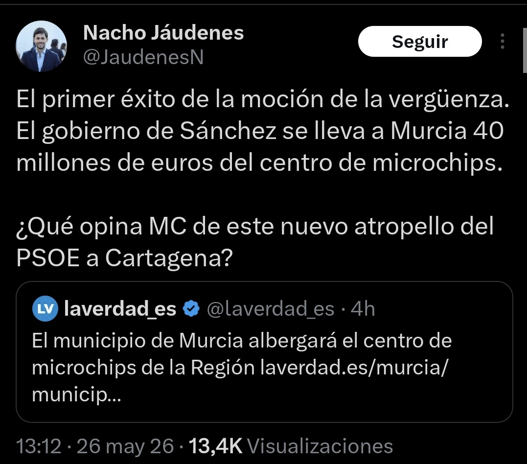 basti_ct's tweet photo. 🤔 Estaría bien que al menos entre ellos se aclarasen. ¿Es gracias al trabajo de Ballesta? ¿Es culpa de la moción en Cartagena? https://t.co/dDAJkXjEtg