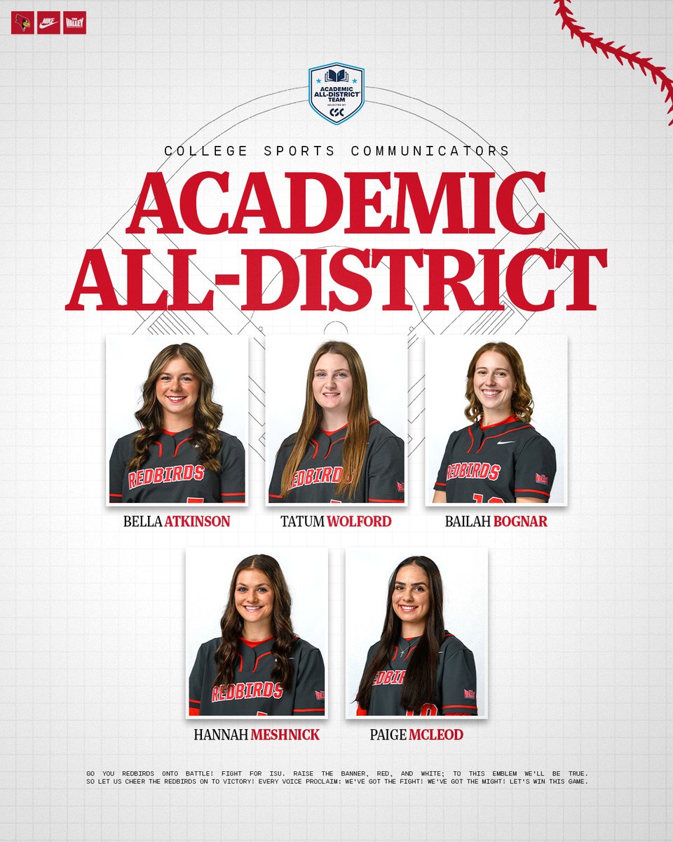 RedbirdsSB's tweet photo. Congrats to our Academic All-District honorees‼️ https://t.co/0HyXUC9p6u