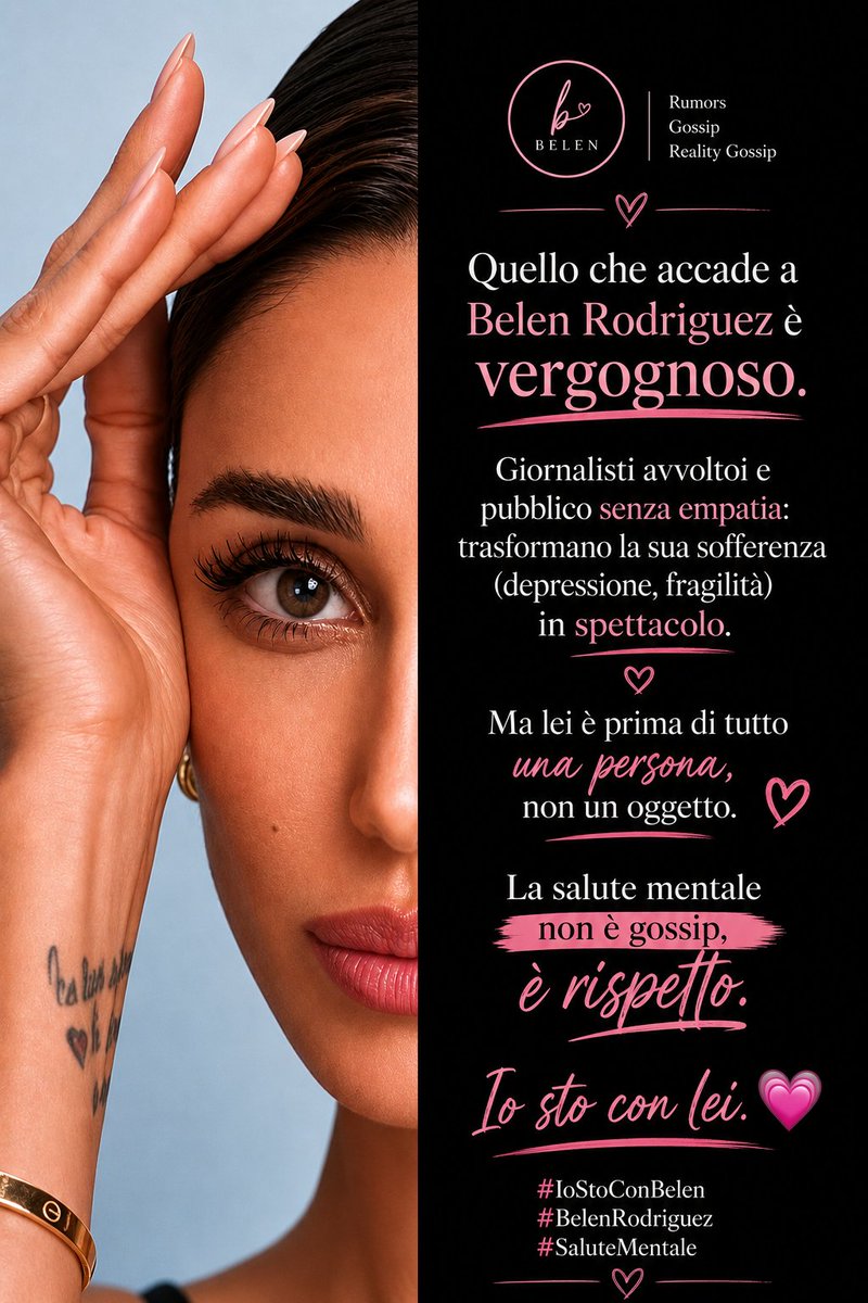 Helenersss's tweet photo. Commenti e battutine spesso possono causare dei danni che non possono più essere riparati PENSATECI.
#belenrodriguez https://t.co/YbsmcK61bt