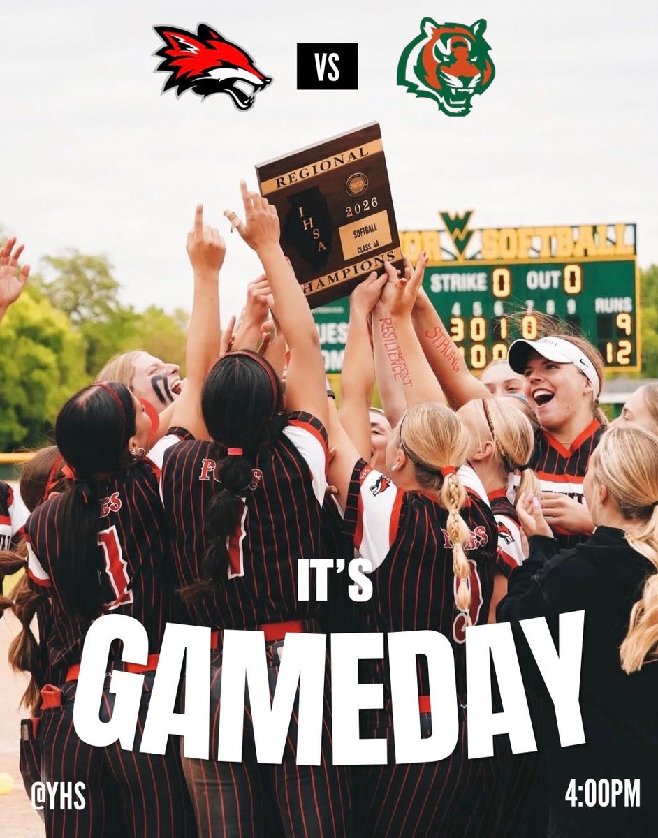 _YHSsoftball's tweet photo. It’s Game Day!!! 🦊 🥎 https://t.co/9zT3UohQPe