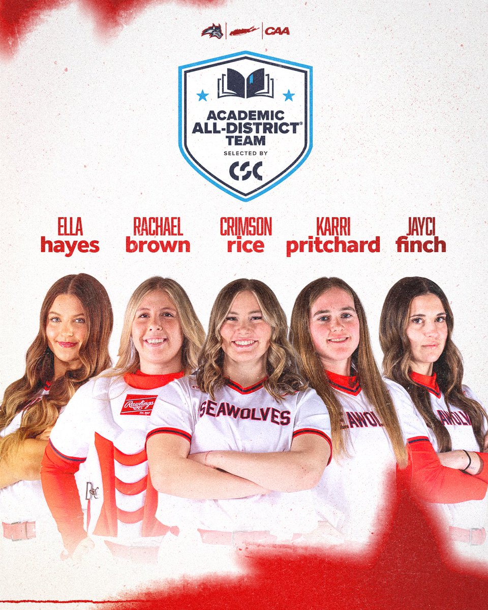 StonyBrookSB's tweet photo. Congratulations to all five of our CSC Academic All-District Honorees📚 https://t.co/SYiLMtbhCY