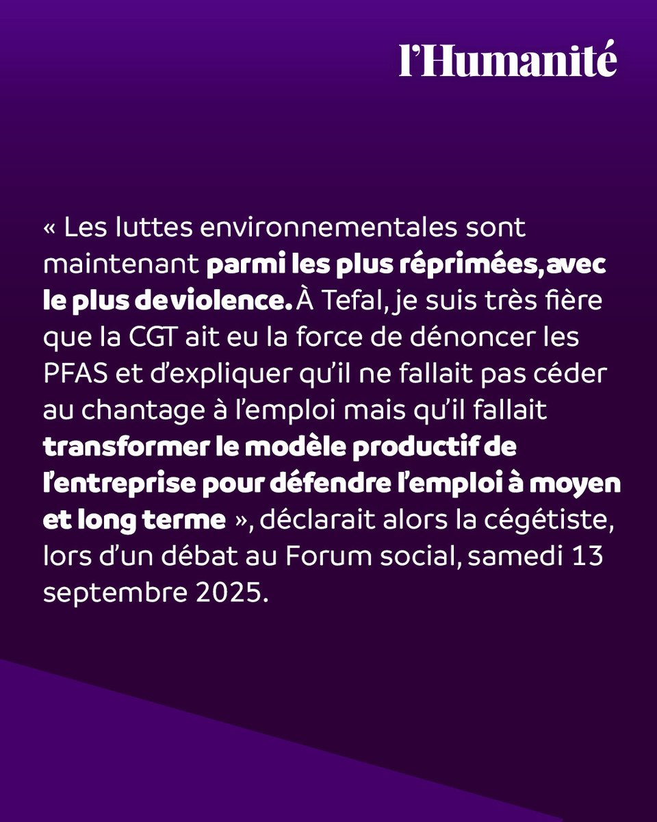 gh_thry_57yo's tweet photo. @fabien_gay @humanite_fr @BinetSophie @lacgtcommunique 🟣 Total soutien à @BinetSophie et @Fabien_Gay injustement mis en examen pour #Diffamation dans un conflit qui les oppose au groupe #Tefal ✊

📬 @humanite_fr &amp; @lacgtcommunique

#LiberteSyndicale #LiberteDeLaPresse #LuttesEnvironnementales #PFAS https://t.co/pzzgBp4WYO