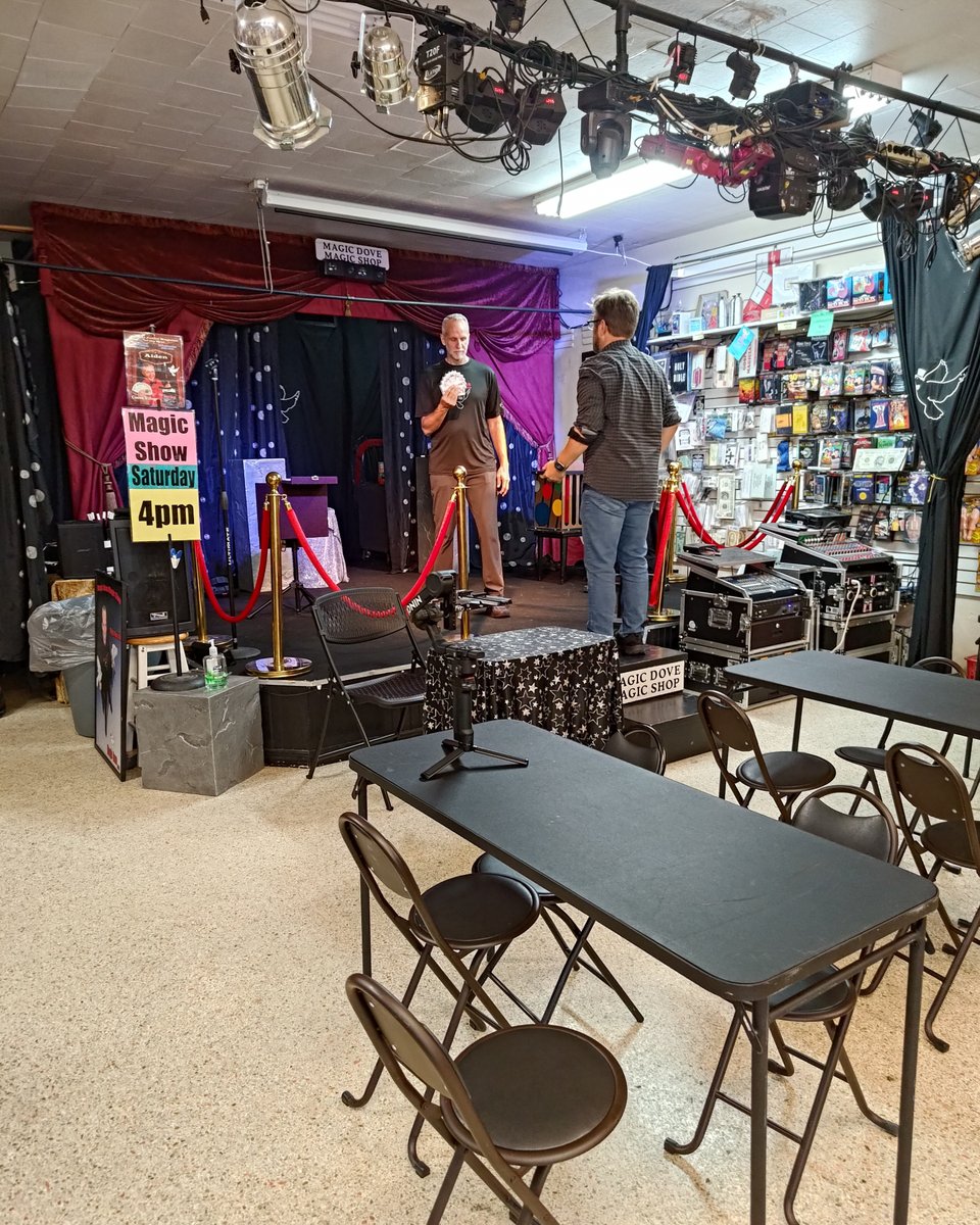 142Productions's tweet photo. A little behind-the-scenes look from another Cocoa business spotlight. This one brought us to a local magic shop filled with character, cool details, and a few tricks we’re still trying to figure out. https://t.co/T2hC7SGhld